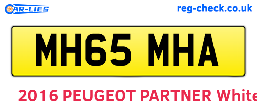 MH65MHA are the vehicle registration plates.