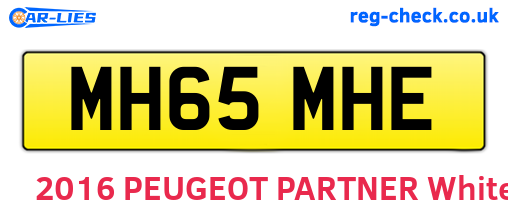 MH65MHE are the vehicle registration plates.