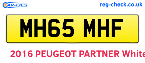 MH65MHF are the vehicle registration plates.