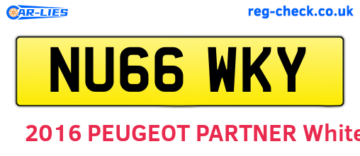 NU66WKY are the vehicle registration plates.