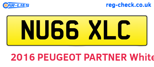 NU66XLC are the vehicle registration plates.