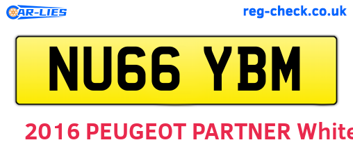 NU66YBM are the vehicle registration plates.