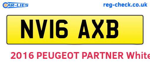 NV16AXB are the vehicle registration plates.