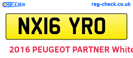 NX16YRO are the vehicle registration plates.