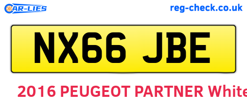 NX66JBE are the vehicle registration plates.