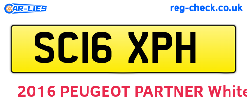 SC16XPH are the vehicle registration plates.