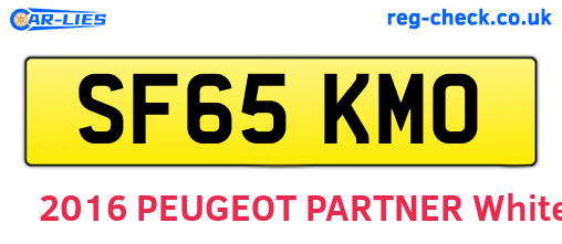 SF65KMO are the vehicle registration plates.