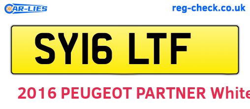 SY16LTF are the vehicle registration plates.