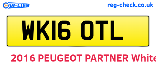 WK16OTL are the vehicle registration plates.