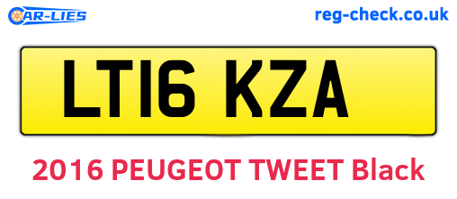 LT16KZA are the vehicle registration plates.
