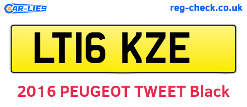 LT16KZE are the vehicle registration plates.