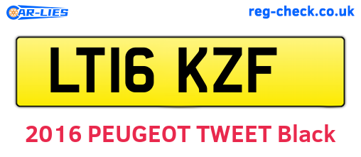 LT16KZF are the vehicle registration plates.