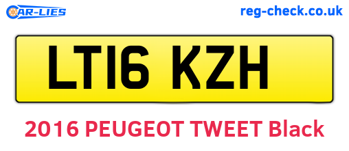 LT16KZH are the vehicle registration plates.