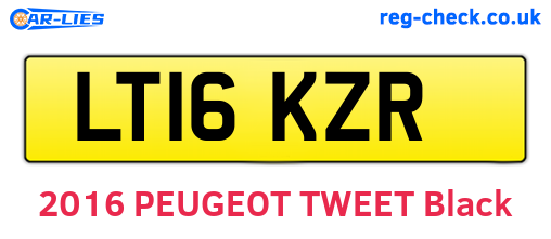 LT16KZR are the vehicle registration plates.