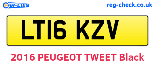 LT16KZV are the vehicle registration plates.