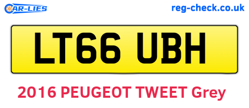 LT66UBH are the vehicle registration plates.