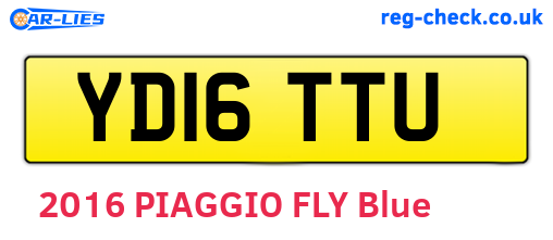 YD16TTU are the vehicle registration plates.