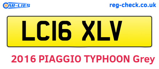 LC16XLV are the vehicle registration plates.