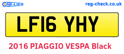LF16YHY are the vehicle registration plates.