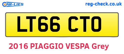 LT66CTO are the vehicle registration plates.