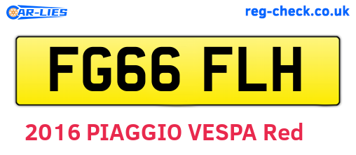 FG66FLH are the vehicle registration plates.