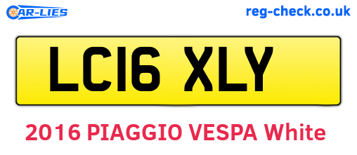 LC16XLY are the vehicle registration plates.