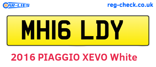 MH16LDY are the vehicle registration plates.