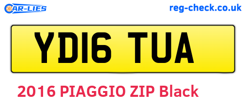 YD16TUA are the vehicle registration plates.