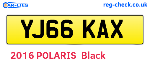YJ66KAX are the vehicle registration plates.