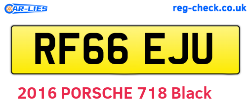 RF66EJU are the vehicle registration plates.
