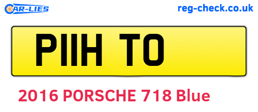 P11HTO are the vehicle registration plates.