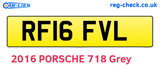 RF16FVL are the vehicle registration plates.