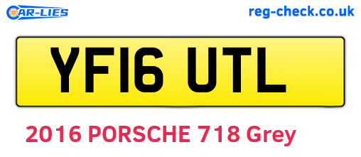 YF16UTL are the vehicle registration plates.