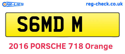 S6MDM are the vehicle registration plates.