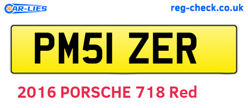 PM51ZER are the vehicle registration plates.