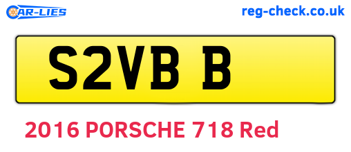 S2VBB are the vehicle registration plates.