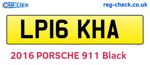 LP16KHA are the vehicle registration plates.