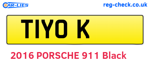 T1YOK are the vehicle registration plates.