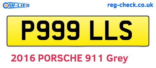 P999LLS are the vehicle registration plates.
