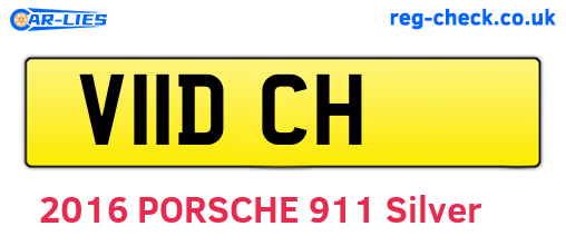 V11DCH are the vehicle registration plates.