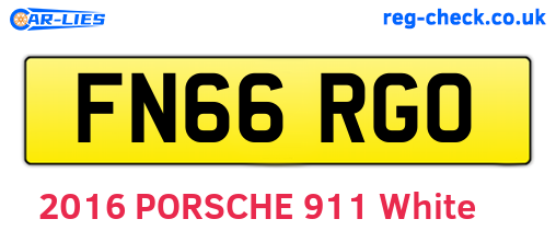 FN66RGO are the vehicle registration plates.