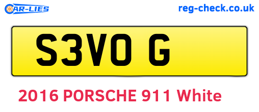 S3VOG are the vehicle registration plates.