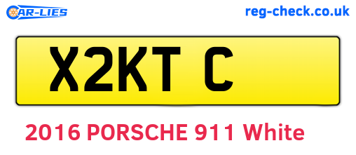 X2KTC are the vehicle registration plates.