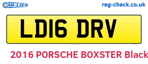 LD16DRV are the vehicle registration plates.