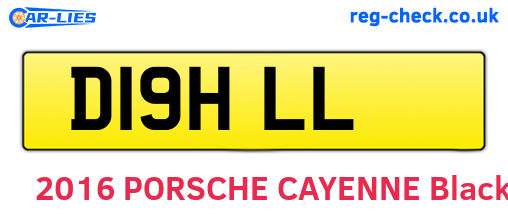 D19HLL are the vehicle registration plates.
