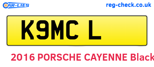 K9MCL are the vehicle registration plates.