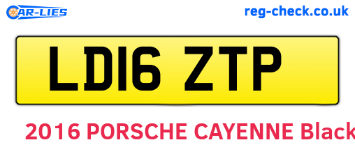 LD16ZTP are the vehicle registration plates.
