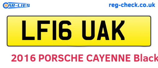 LF16UAK are the vehicle registration plates.