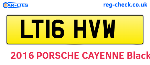 LT16HVW are the vehicle registration plates.