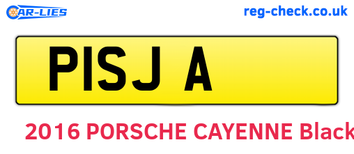 P1SJA are the vehicle registration plates.